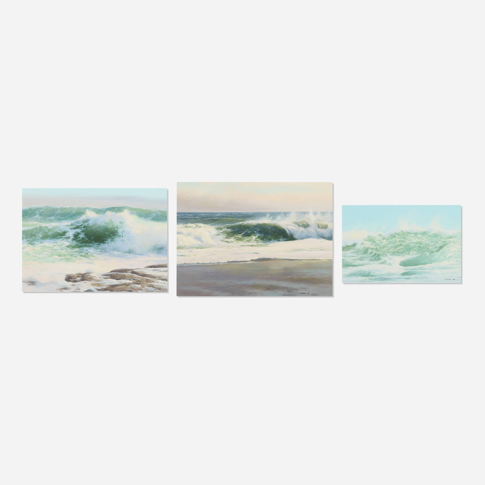 Albert Bross, Jr.  — Building Surf; Spent Foam; Spring Surf (three works)