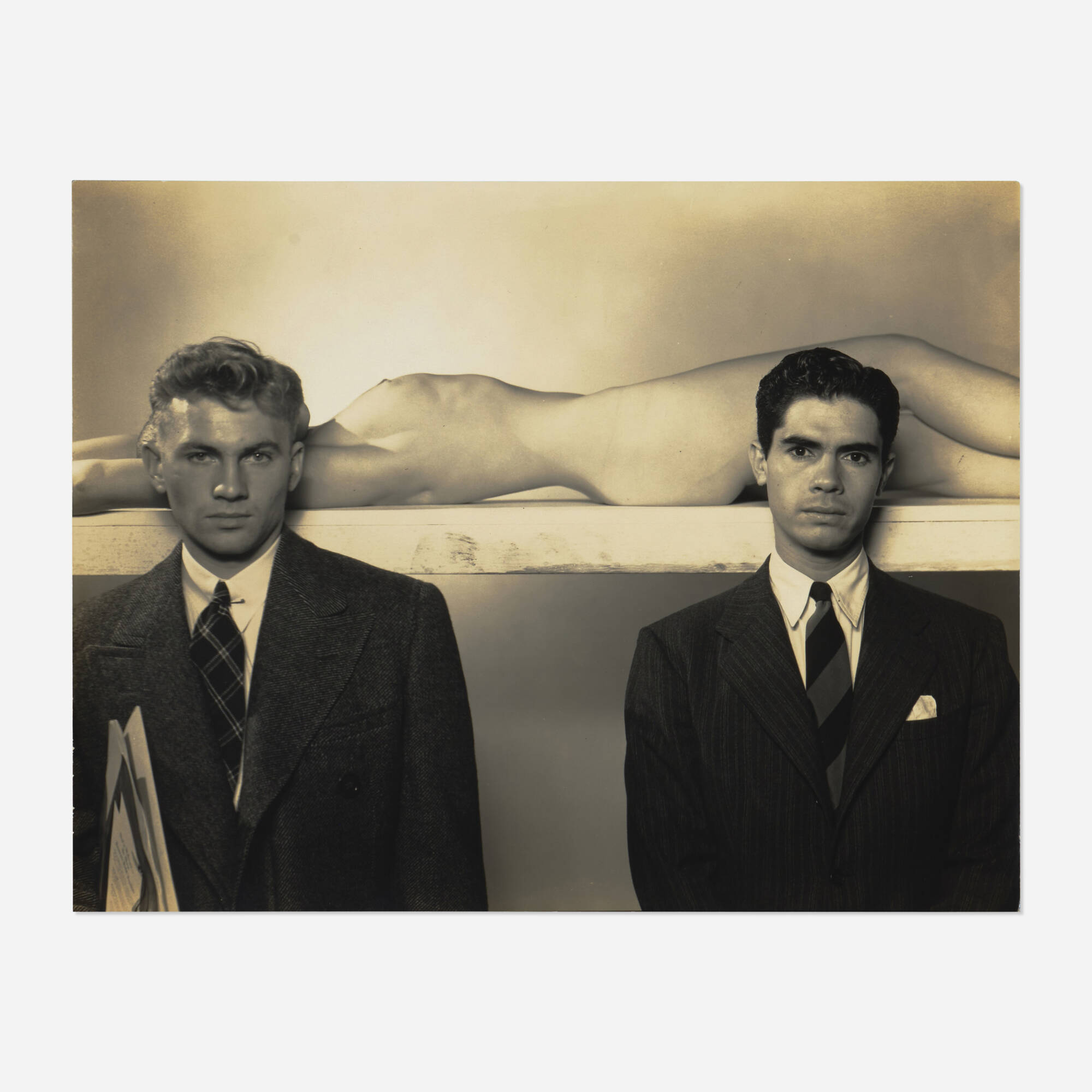 George Platt Lynes — Robert Bishop and José Martinez with the Model, Pale Ivory