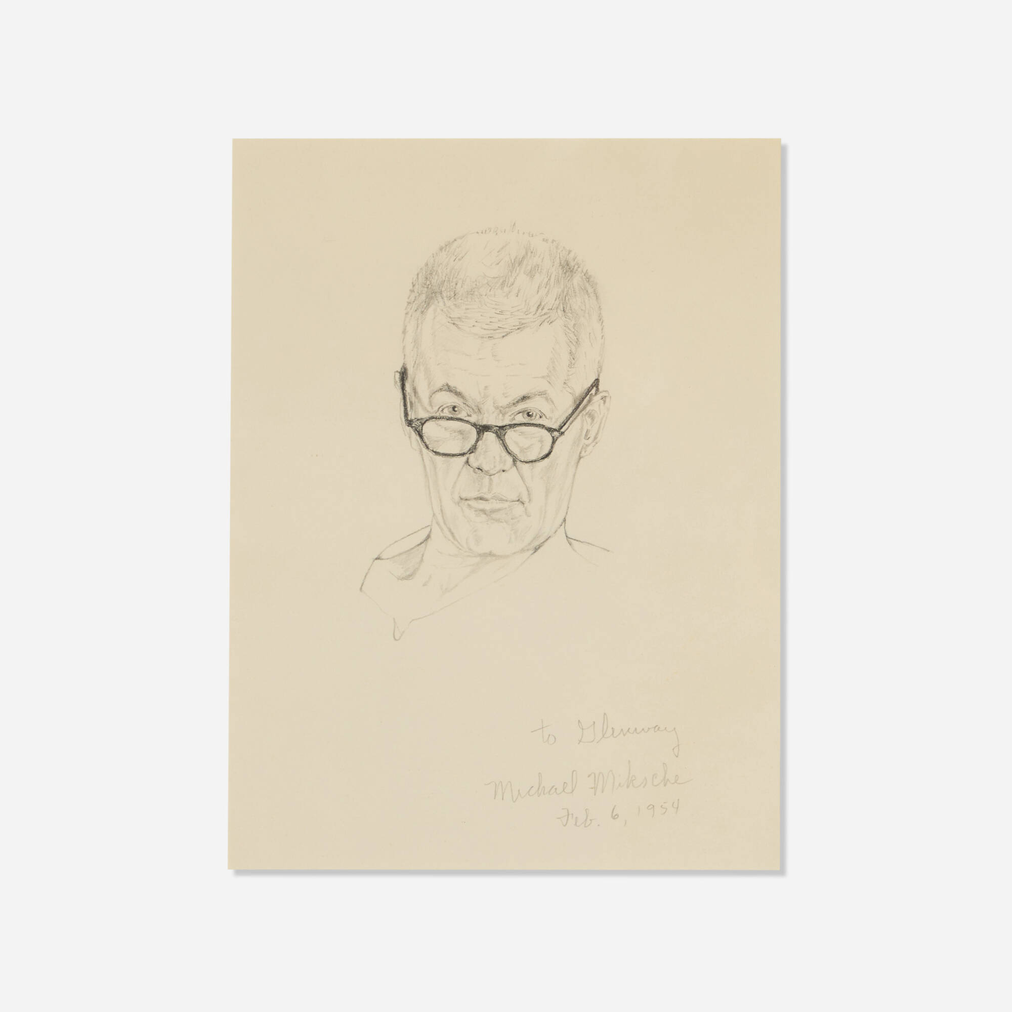Michael Miksche — Portrait of Glenway Wescott