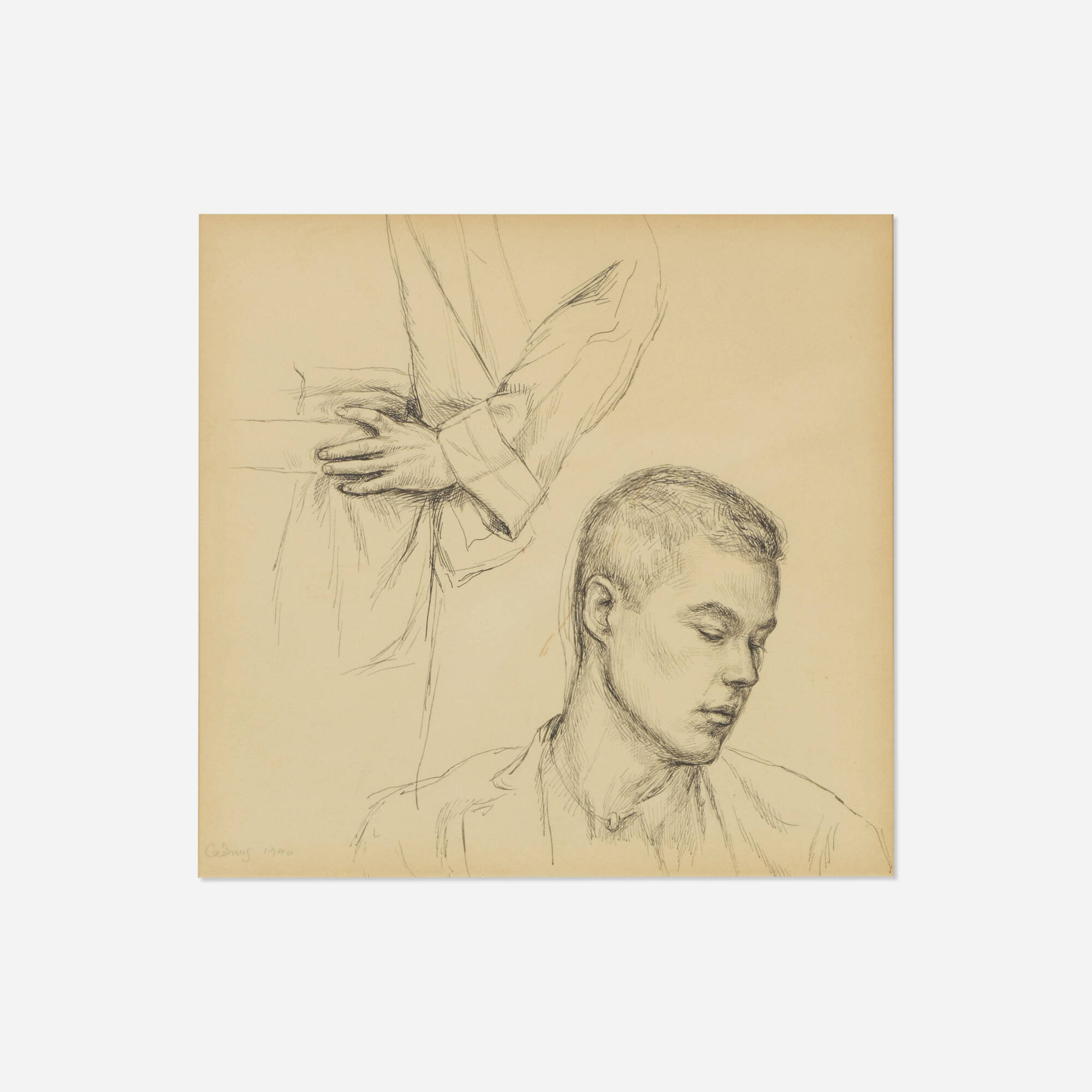 Paul Cadmus — Portrait of Glenway Wescott