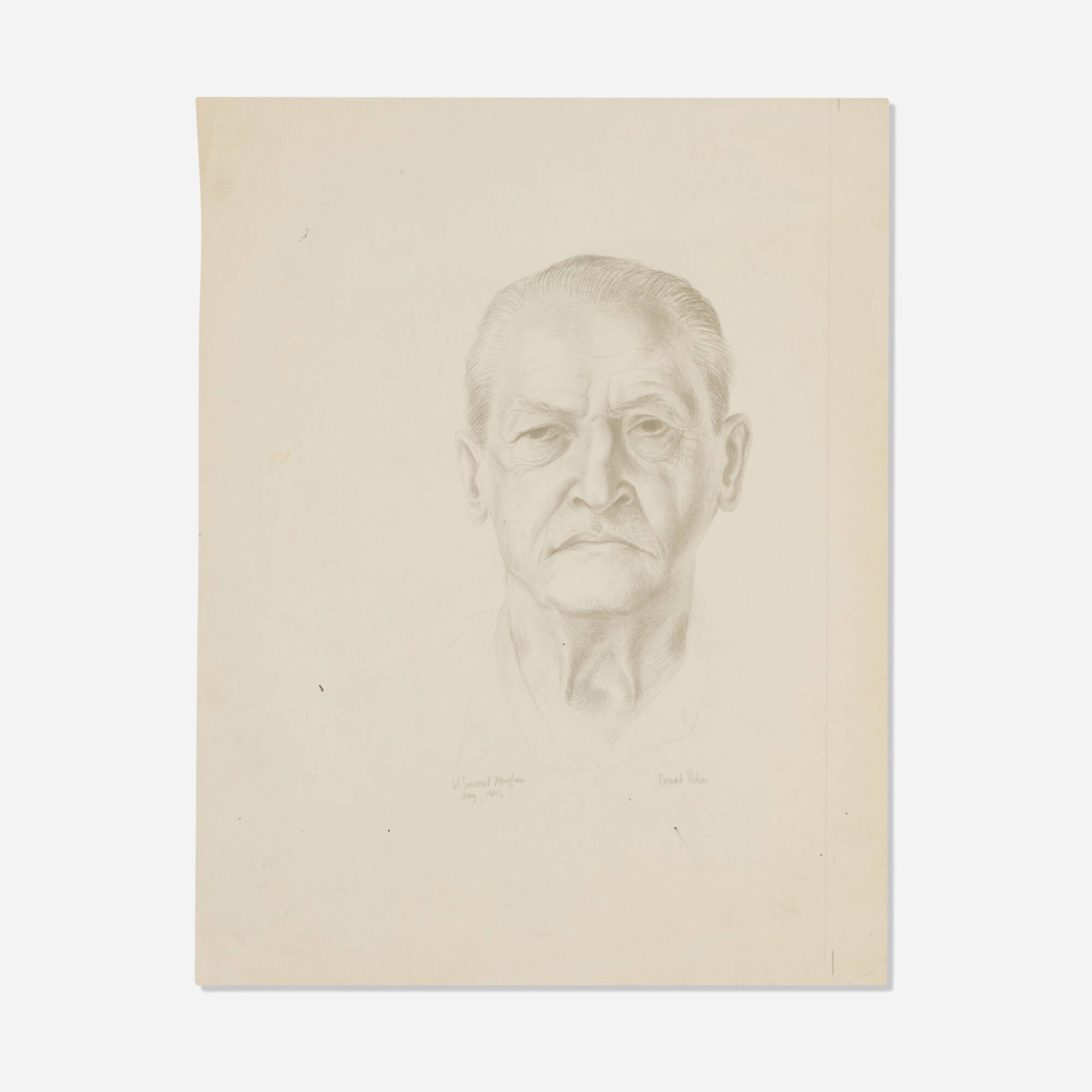 Bernard Perlin — Portrait of William Somerset Maughm