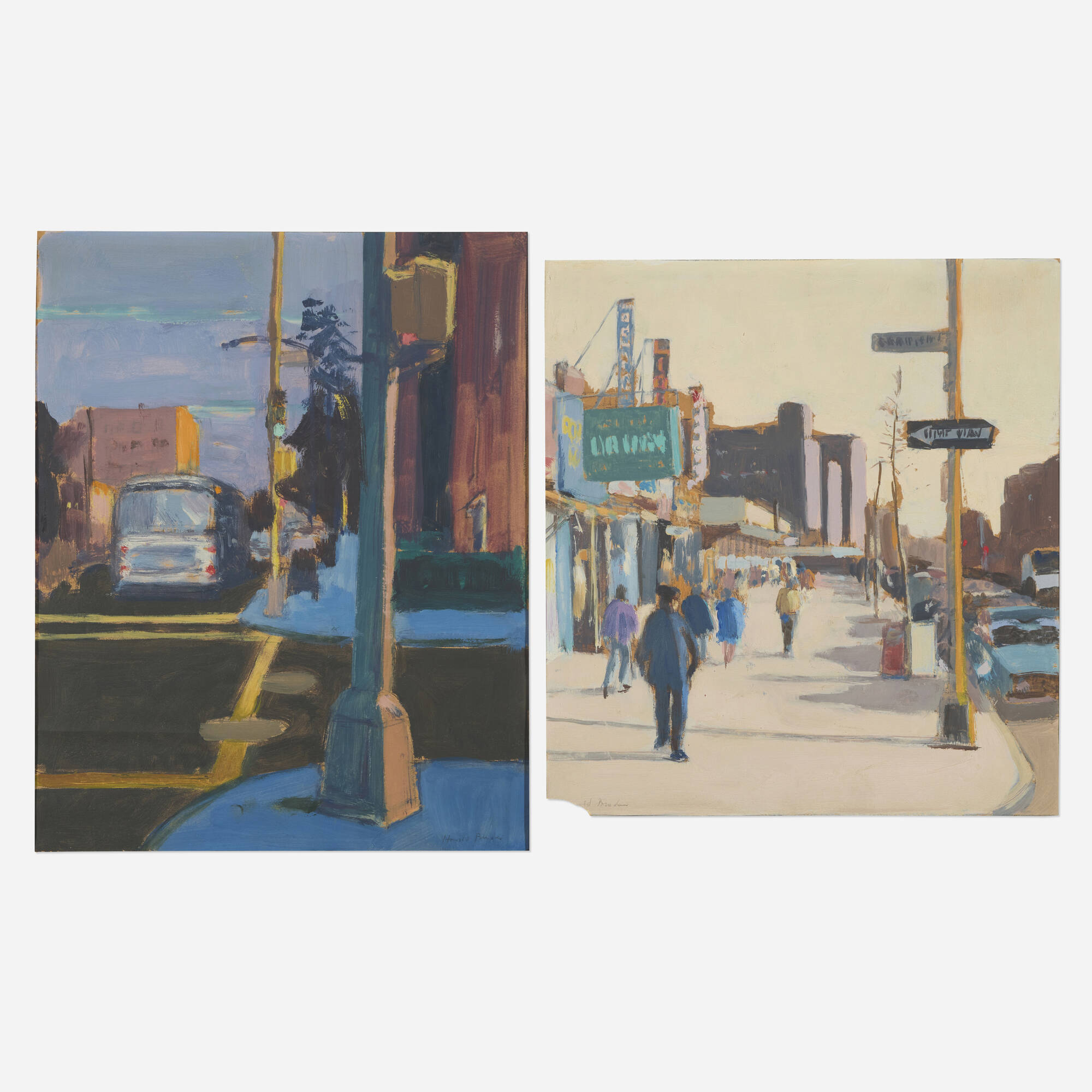 Harold Bruder — Corner; Kissena Boulevard (two works)
