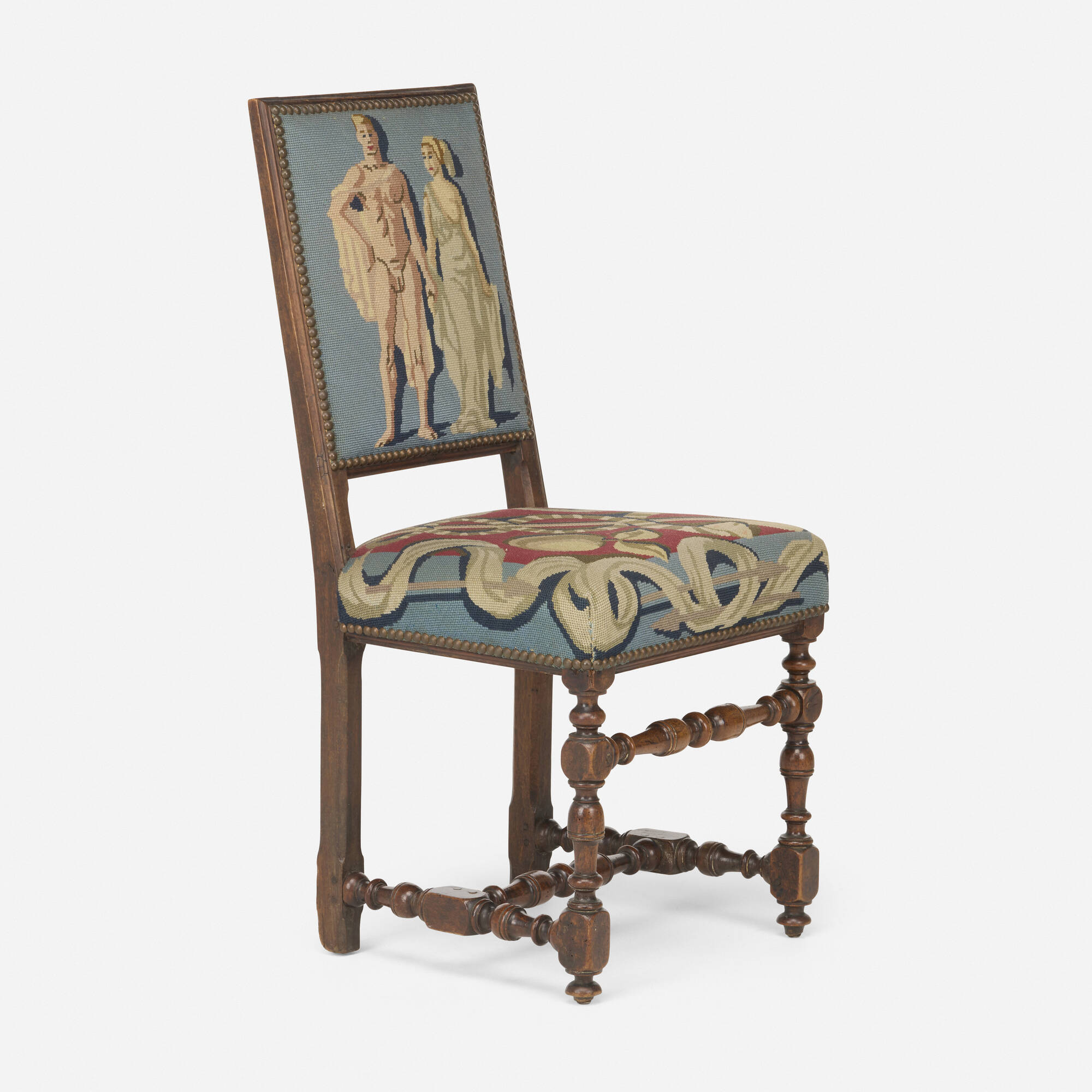Needlepoint Upholstered Late 18th/Early 19th c. Chair