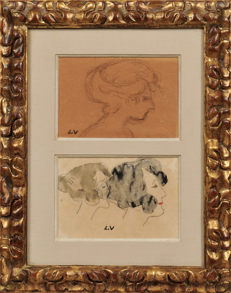 Louis Valtat — Two Works on Paper Depicting Women in Profile