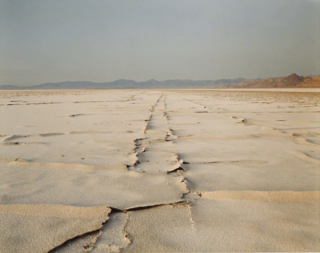 Richard Misrach — 'Encrusted Tracks, Bonneville Salt Flats'