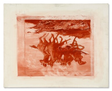 Mark Tansey — Study for Forward Retreat