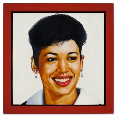 Meleko Mokgosi — Pearl Earrings
