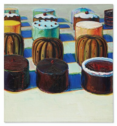 Wayne Thiebaud — Various Cakes