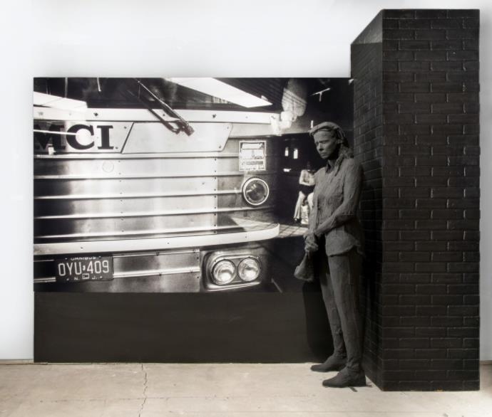 George Segal — Bus station