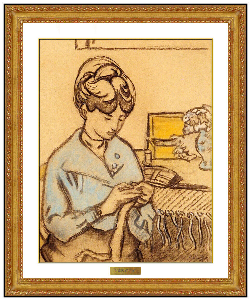 Louis Valtat — Femme Cousant