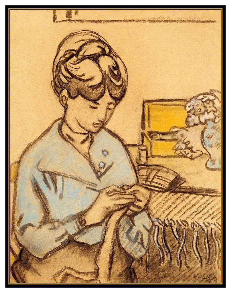 Louis Valtat — Femme Cousant