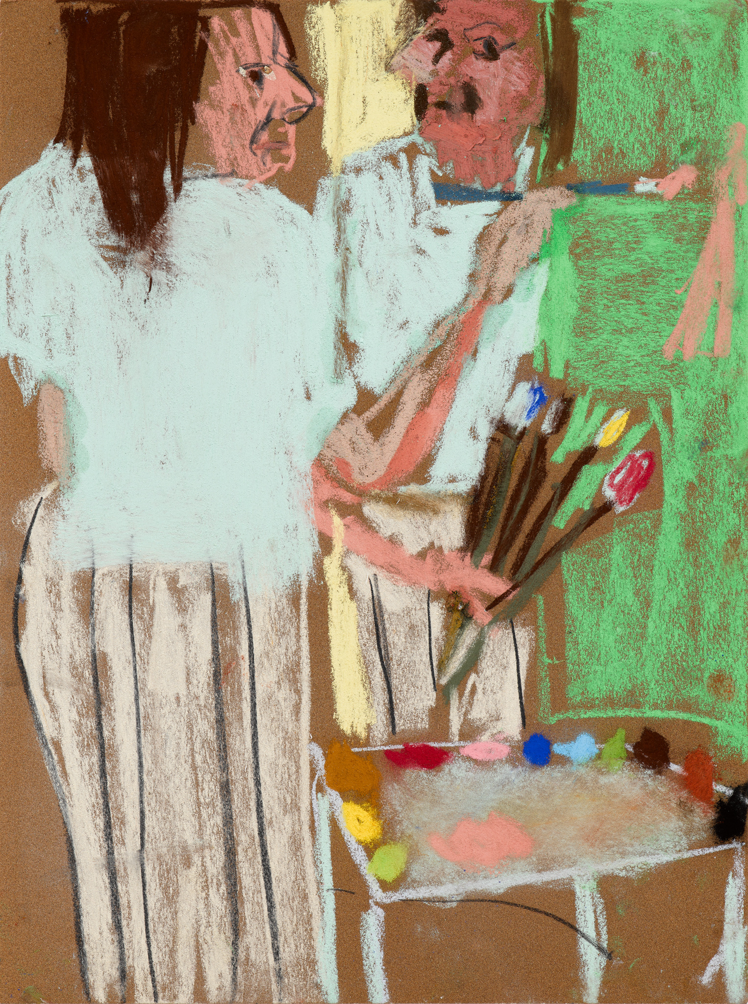 Chantal Joffe — Painting a Self Portrait 2
