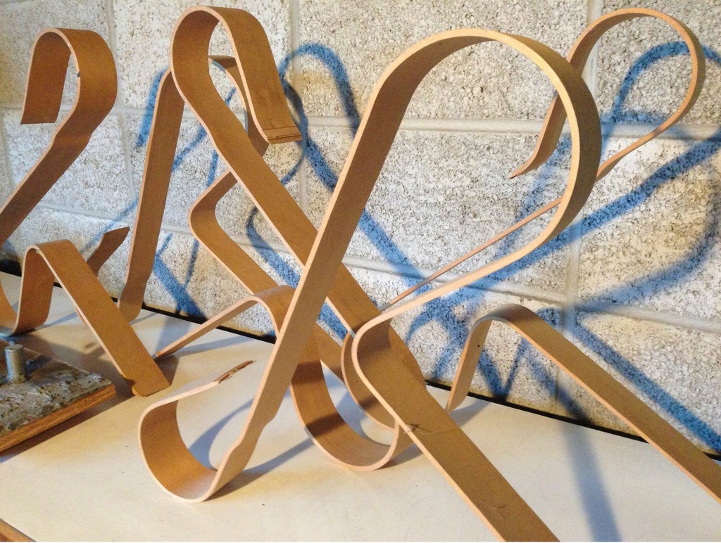 Frank Gehry — "Power Play", 1989, Knoll Prototypes Pieces, Bentwood 