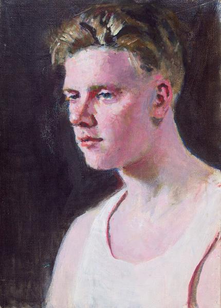 Denman Waldo Ross — Portrait of a Young Man in White Undershirt