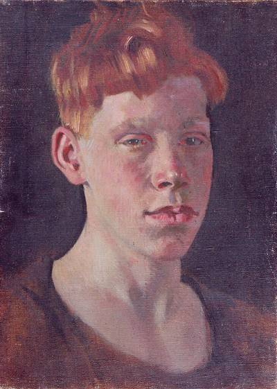 Portrait of a Young Man in a Black Shirt