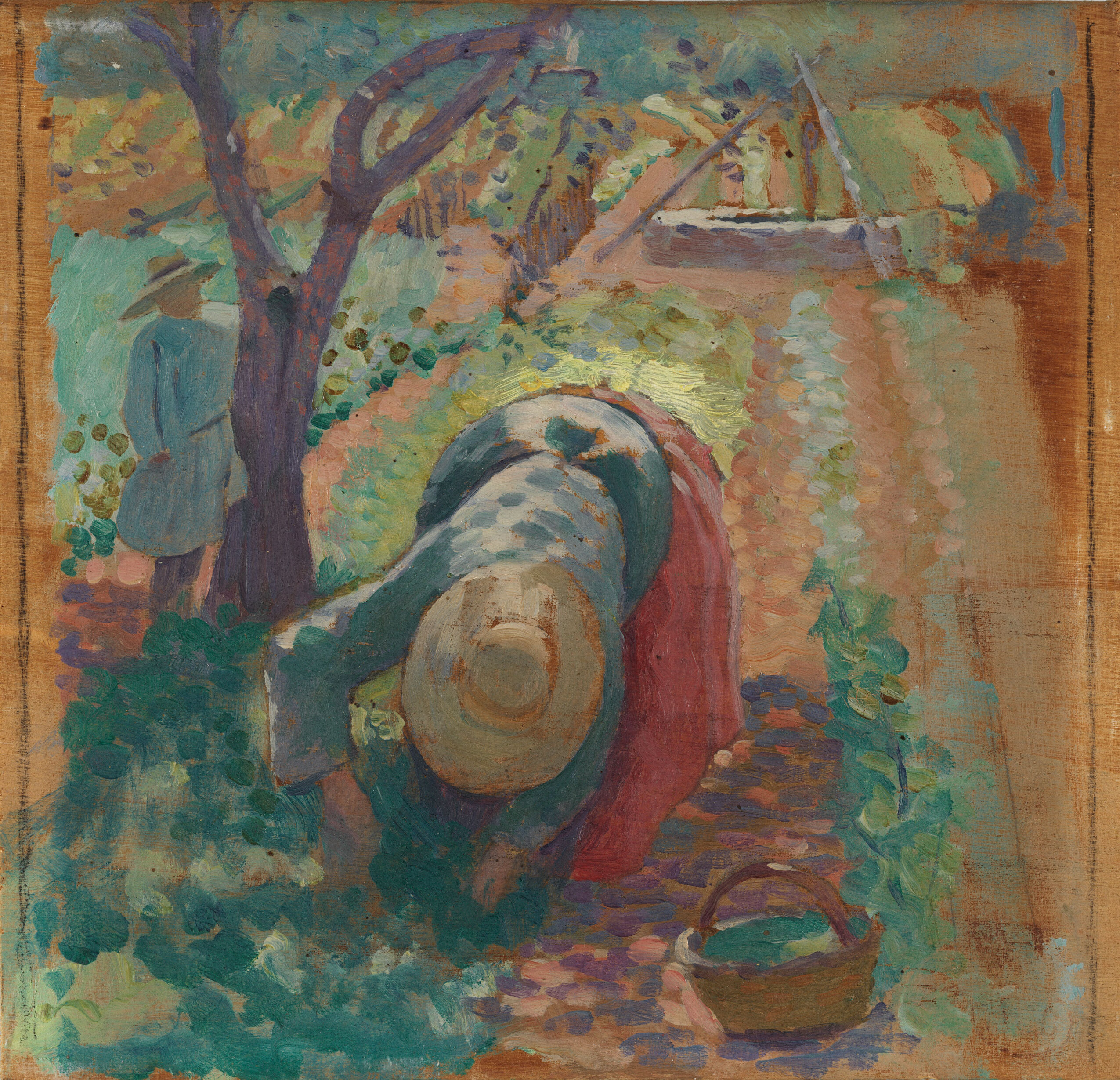 Woman Harvesting Vegetables