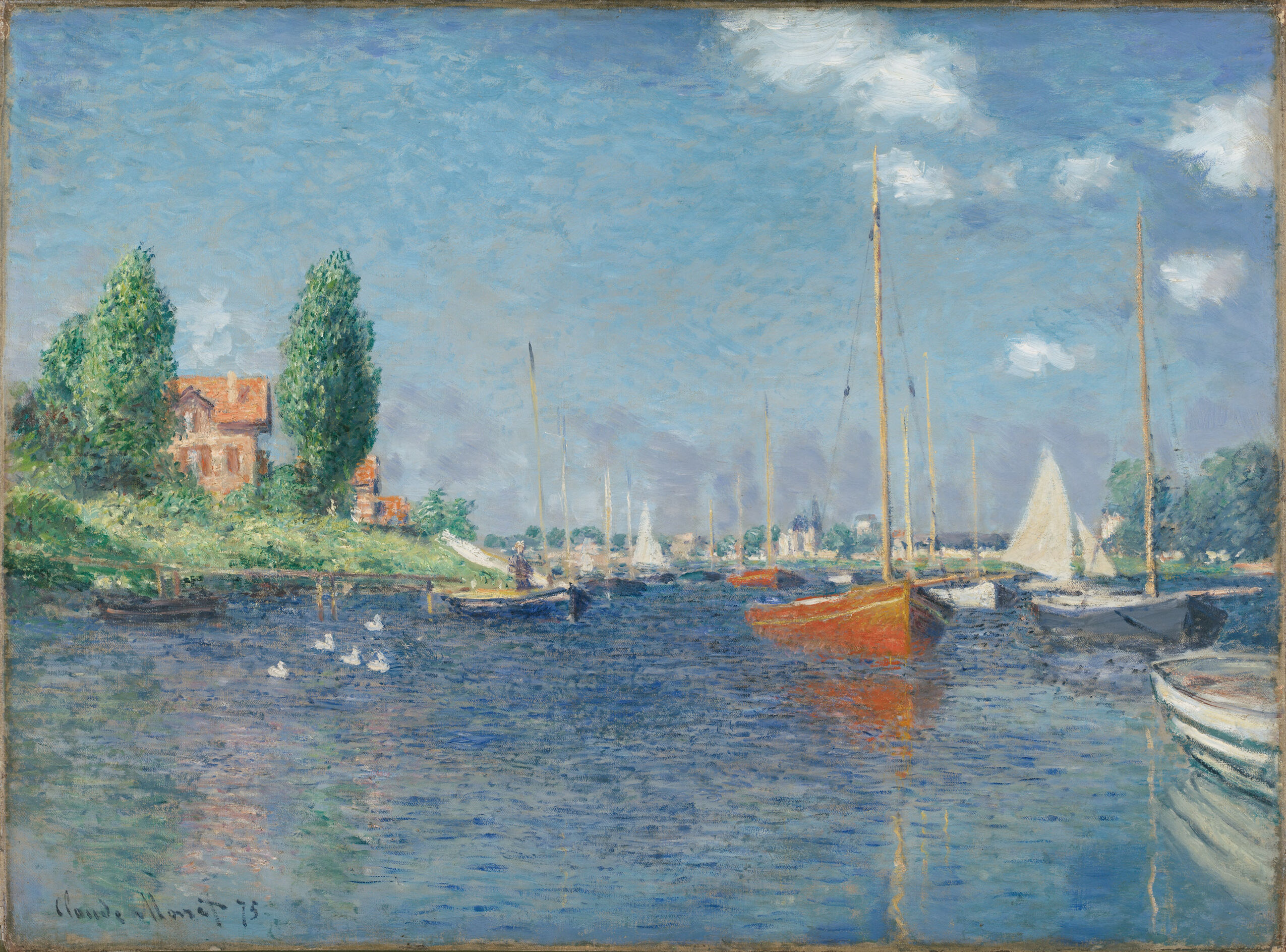 Claude Monet — Red Boats, Argenteuil