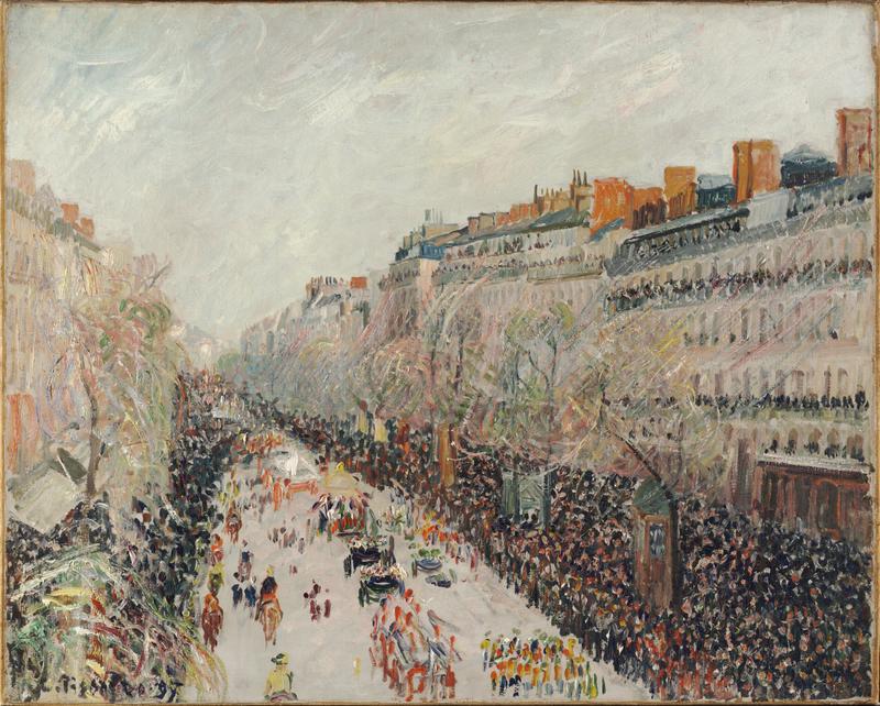 Camille Pissarro — Mardi Gras on the Boulevards