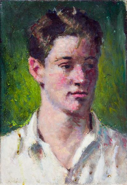Portrait of a Young Man with Open Collar