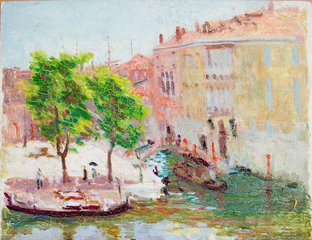 Denman Waldo Ross — View of Canal with Gondola