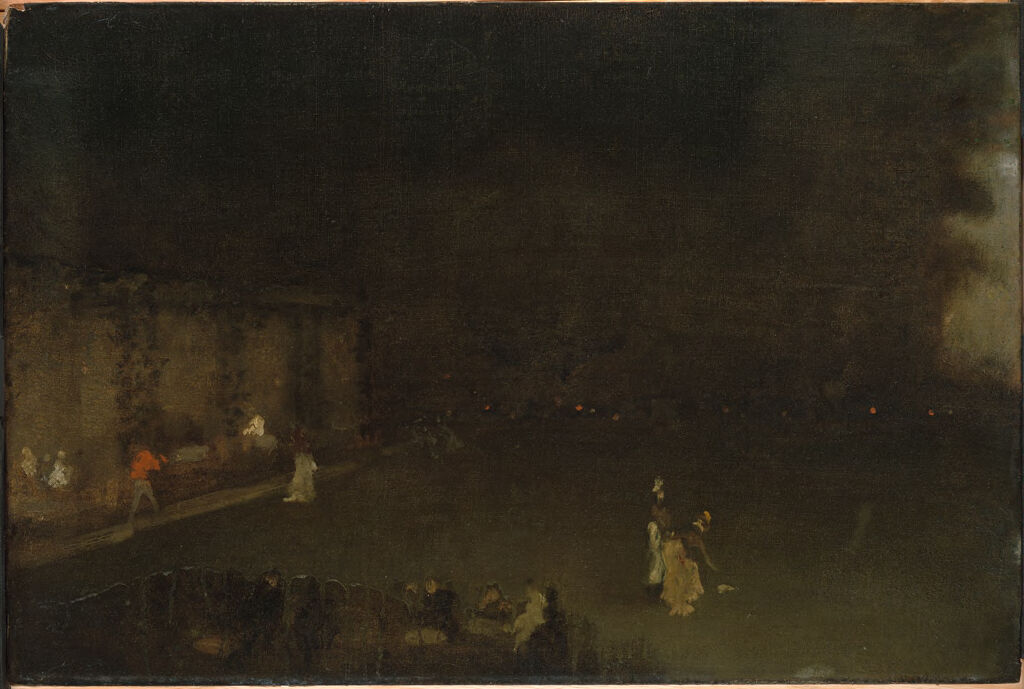 James Abbott McNeill Whistler — Nocturne in Black and Gold:  The Gardens