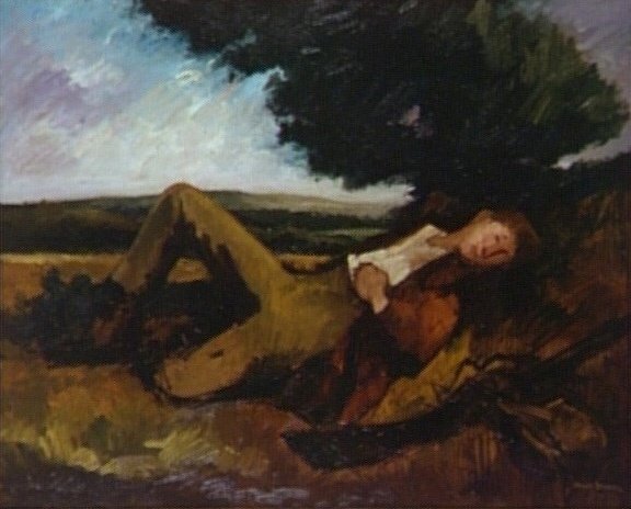 André-Charles Mare — Le chasseur endormi