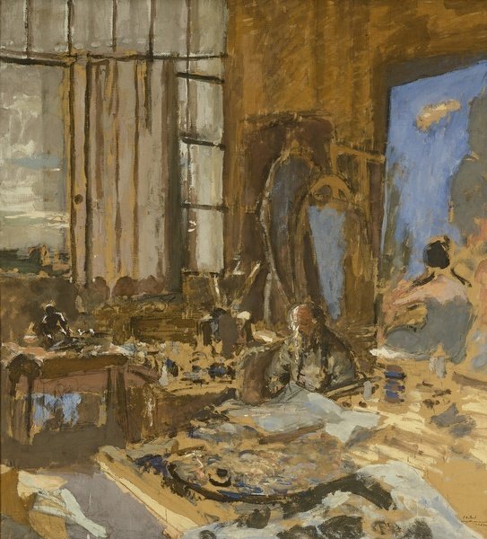 Édouard Vuillard — Maquette pour un portrait de K.X. Roussel