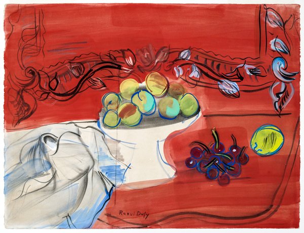 Raoul Dufy — Coupe de fruits