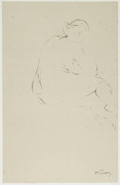 Pierre Marie Poisson — Nu assis de dos