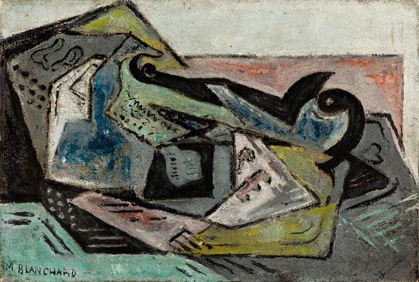 Nature morte aux journaux