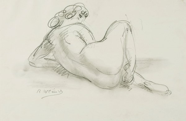 Robert Wlerick — Nu couché de dos