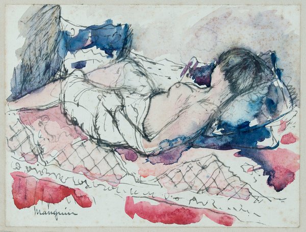 Femme allongée sur un divan