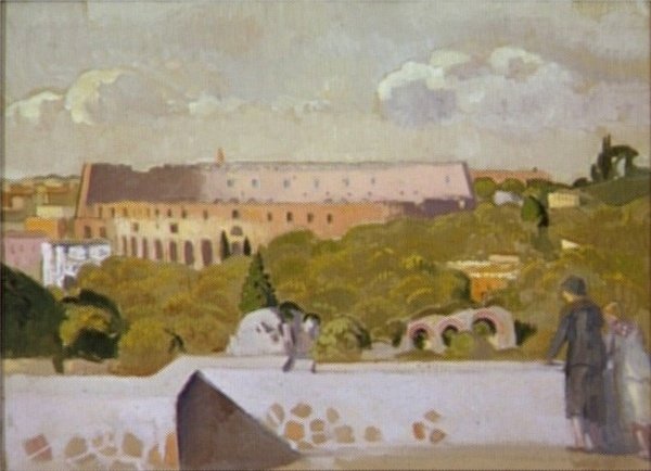 Vue du Colisée depuis les jardins Farnèse