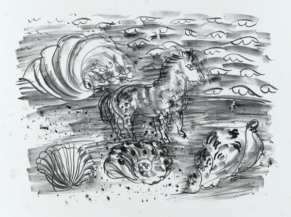 Raoul Dufy — Cheval et conques
