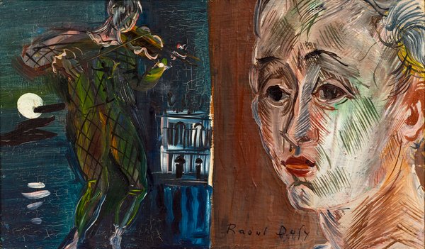 Raoul Dufy — Arlequin au portrait